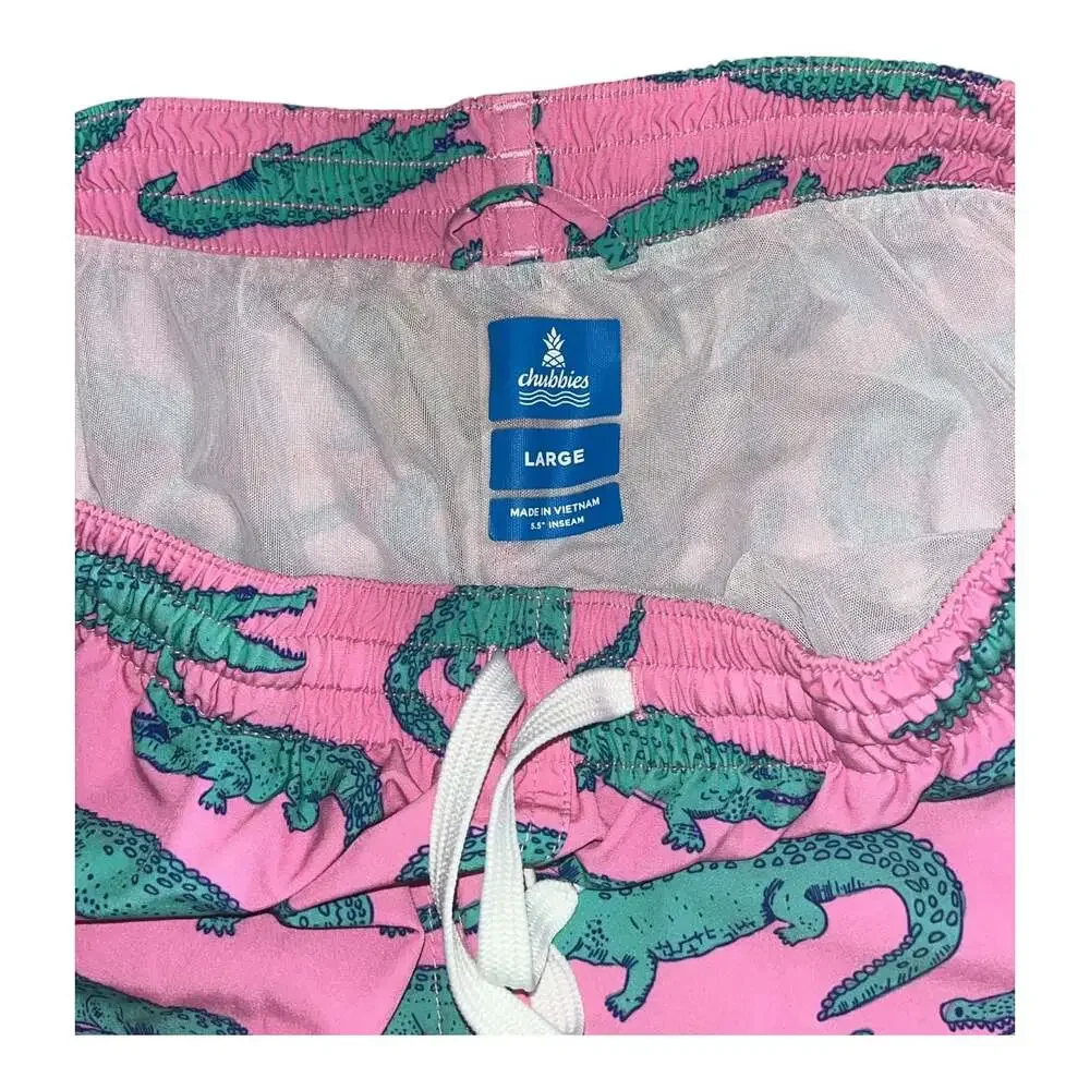 Mens Swim trunks lot of 4 Chubbies/Calvin Klein 5.5/6 inseam
